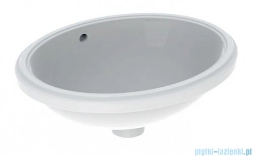 Geberit VariForm Umywalka owalna z przelewem 49,5x42cm 500.748.01.2