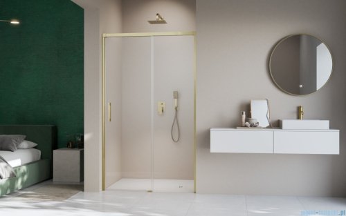 Radaway Idea Gold DWJ Brushed Gold drzwi wnękowe 110cm prawe szczotkowane złoto 387015-99-01R