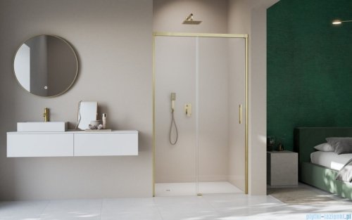 Radaway Idea DWJ Brushed Gold drzwi wnękowe 120cm lewe szczotkowane złoto 387016-99-01L