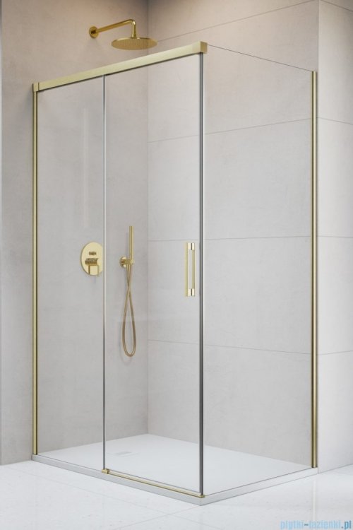 Radaway Idea 8 Kdj Brushed Gold kabina 110x110cm lewa szczotkowane złoto 10340570-99-01L/10350503-01-01/10360110-01-01R
