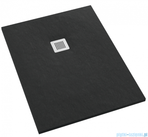 Schedpol Kalait Black Stone brodzik prostokątny + syfon 90x120cm 3.3117/C/ST-M2