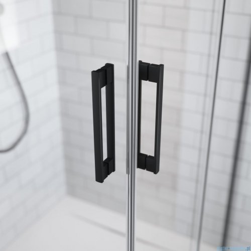 Radaway Idea Black 8 Kdd kabina 110x110cm czarny mat/szkło przejrzyste 10370110-54-01L/10370110-54-01R