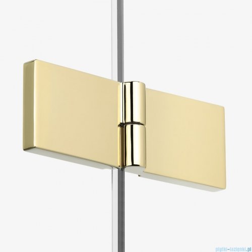 New Trendy Nesta Light Gold kabina 120x120x200 cm drzwi podwójne złoty połysk/szkło przejrzyste K-4574