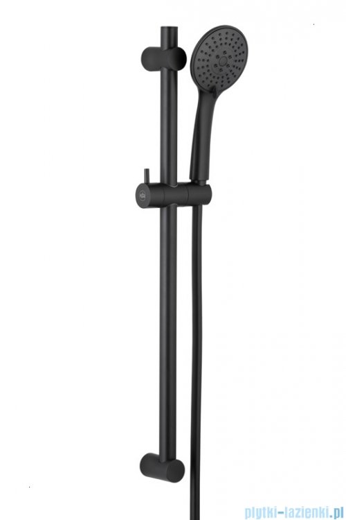 KFA MOZA BLACK zestaw prysznicowy przesuwny czarny 841-365-81
