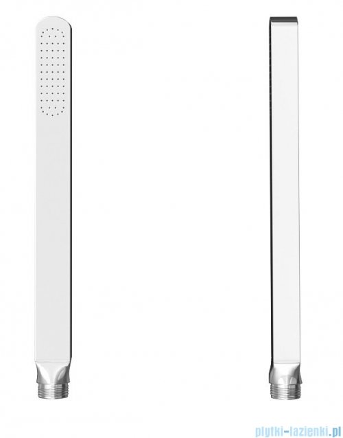Kohlman Dexame zestaw prysznicowy z deszczownicą kwadratową 35x35 cm chrom QW210DQ35