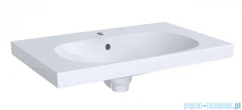 Geberit Acanto Umywalka ścienna z otworem na baterie 75x48 cm KeraTect 500.622.01.8