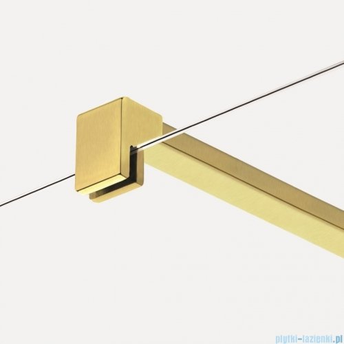 New Trendy Nesta Gold Brushed kabina Walk-In 130x200 cm złoto szczotkowane K-1744