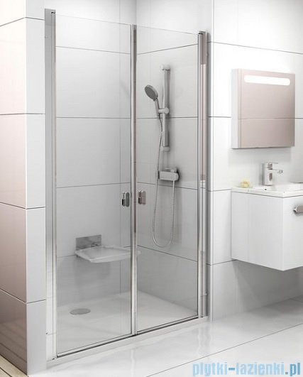 Ravak Chrome CSDL2 drzwi prysznicowe 90cm aluminium transparent 0QV7CC0LZ1