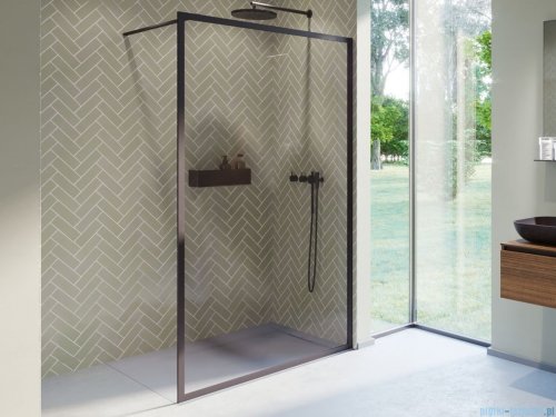 Riho Lucid GD400 kabina prysznicowa Walk In 90x200cm czarna G005025121