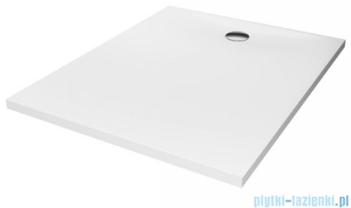 New Trendy Nex brodzik konglomeratowy prostokątny 120x100x3,5 cm biały B-0463