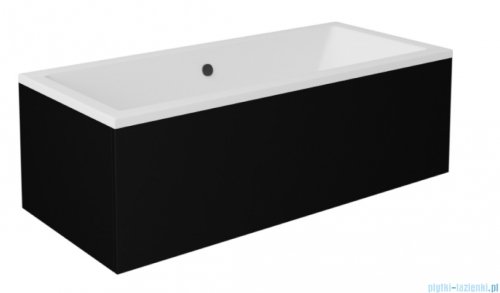 Besco Quadro obudowa wanny CZARNY mat 190x90cm #OAQ-190-PKC