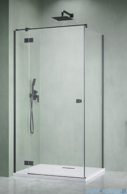 Radaway Essenza 8 Brushed GunMetal Kdj kabina 100x120cm lewa szczotkowany grafit 10480612-01-01L/10470337-92-01L/10113120-01-01