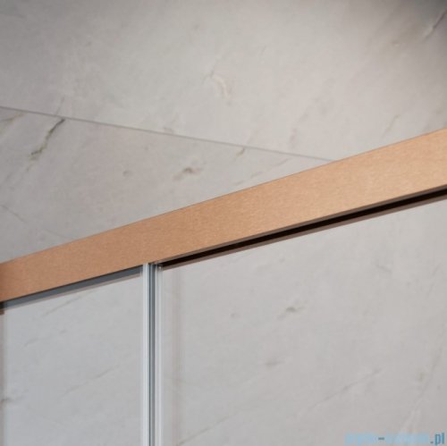 Radaway Idea 6 DWD Brushed Copper drzwi wnękowe 160cm szczotkowana miedź 387126-93-01