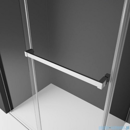 Radaway Furo Black DWJ drzwi prysznicowe 90cm lewe szkło przejrzyste 10107472-54-01L/10110430-01-01