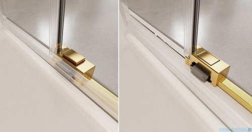 Radaway Idea Gold DWJ drzwi wnękowe 160cm prawe złoty połysk/szkło przejrzyste 387020-09-01R
