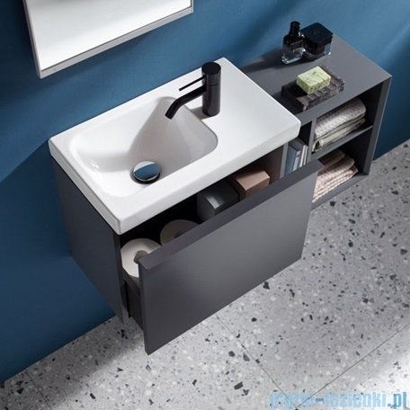 Geberit iCon Umywalka wisząca z powierzchnią odkładczą po prawej stronie 53 x 31 cm 124053000