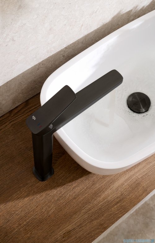 KFA MALAGA BLACK bateria umywalkowa nablatowa czarny 4522-712-81