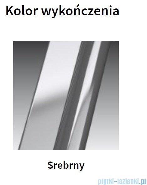 Novellini Glax 3 kabina standard 100x80 prawa srebrny GL3A100DT-1B