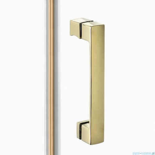 New Trendy Nesta Light Gold kabina 120x110x200 cm drzwi podwójne złoty połysk/szkło przejrzyste K-4573