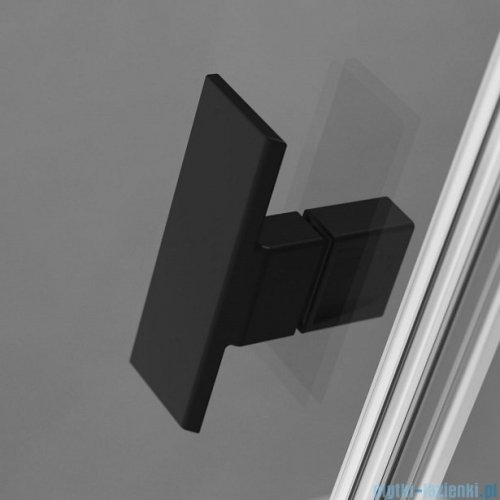 Radaway Nes Black DWD+S kabina 110x75cm czarny mat/szkło przejrzyste 10034110-54-01/10040075-54-01