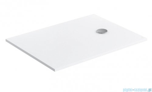Omnires AQUAPURE M+ konglomeratowy brodzik prysznicowy antypoślizgowy 80x140 biały mat AQUAPURE80-140BM