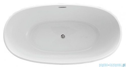The North Bath Odin wanna wolnostojąca 170x85cm + Syfon Klik-klak wizualizacja wanna stojąca