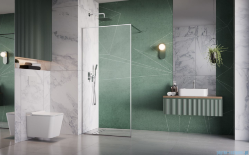 Radaway Modo F II chrom kabina Walk-in 110x201cm szkło przejrzyste 10409114-01-01