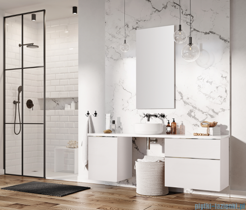 Elita Look szafka z umywalką 60x63x45cm biały mat 167592/145830