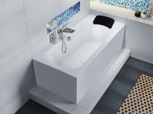 Riho Linares Plug&amp;Play wanna prostokątna 170x75cm lewa z obudową + nóżki B141011005