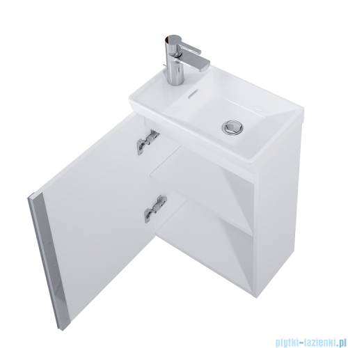 Elita Spring Set szafka z umywalką komplet 45x66x27cm biały połysk 167362