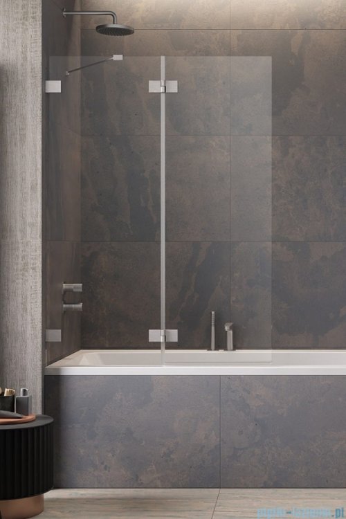 Radaway Essenza Pro Brushed Nickel Pnd II parawan nawannowy 100cm lewy szczotkowany nikiel 10102100-91-01L