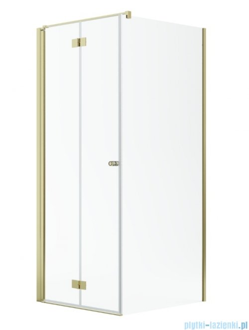 Radaway Nes Gold Kdj B kabina 90x80cm lewa złoty połysk 10025090-09-01L/10039080-01-01