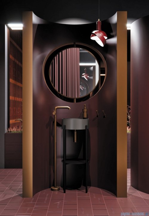 Deante SILIA Dozownik mydła ścienny brąz szczotkowany ADI_C421