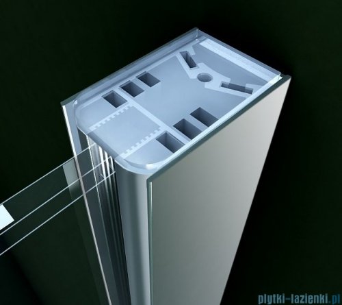 Clusi Ares kabina Walk-in z ścianką boczną 140x200 cm przejrzyste 3329ARE140