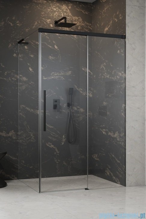 Radaway Idea 8 QL XL Black Kdj kabina 100x80cm prawa czarny mat/szkło przejrzyste 10560517-54-01R/10570472-01-01/10580080-01-01L