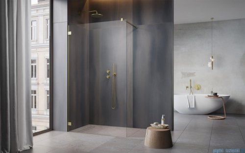 Radaway Essenza Pro Brushed Gold 90x200 kabina Walk-in szczotkowane złoto 10103090-99-01