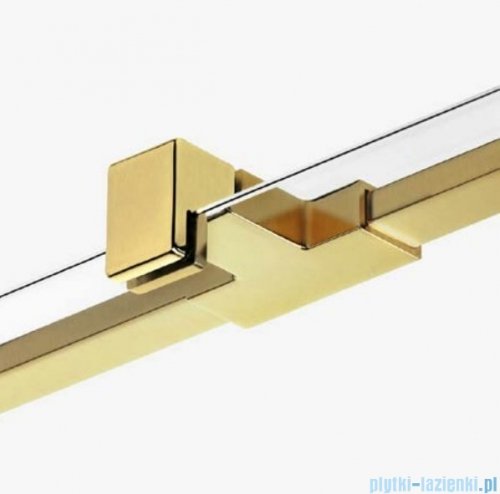 New Trendy Avexa Gold drzwi wnękowe 100x200 cm przejrzyste lewe EXK-1718