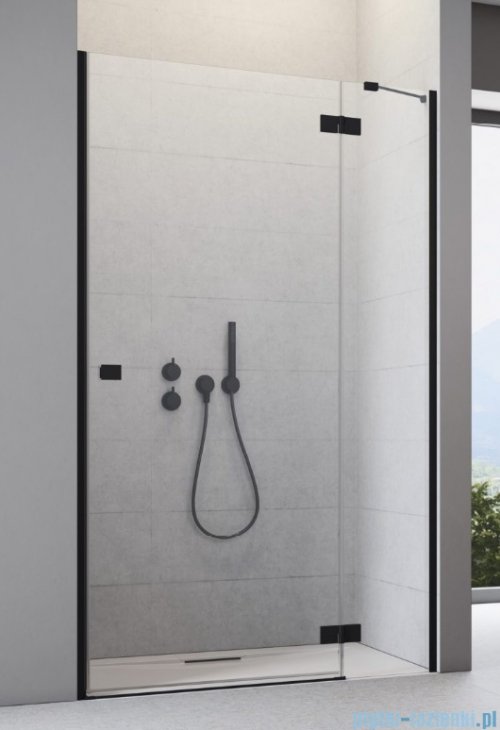 Radaway Essenza 8 Black Dwj drzwi wnękowe 100cm prawe czarny mat/szkło przejrzyste 10480612-01-01R/10460337-54-01R
