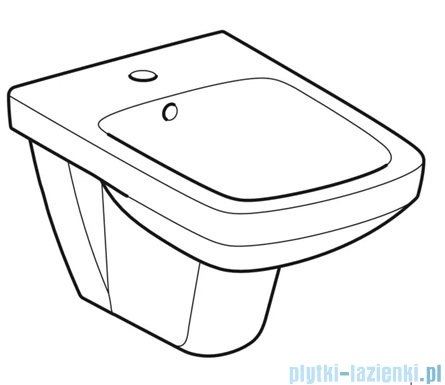 Geberit Selnova Square bidet wiszący biały 500.271.01.5