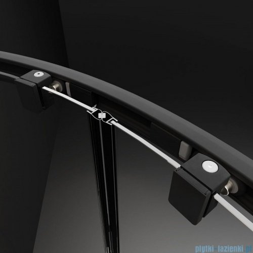 Radaway Premium Pro Black Kdj kabina 150x90cm prawa czarny mat/szkło przejrzyste 1015150-54-01R/1016090-54-01