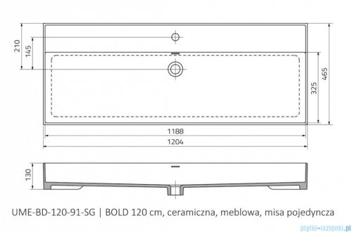 Oristo Skagen szafka z umywalką wisząca 119x50x45 piaskowy mat OR49-SD1S-120-10/UME-BD-120-91-C
