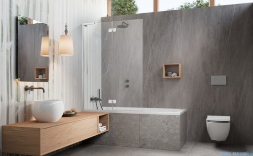 Radaway Essenza 8 SL PND II parawan nawannowy 140cm lewy chrom połysk/przejrzyste 10500140-01-01L