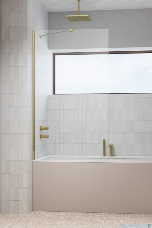 Radaway Modo New Brushed Gold Pnj parawan nawannowy 70cm L/P szczotkowane złoto 10006070-99-01