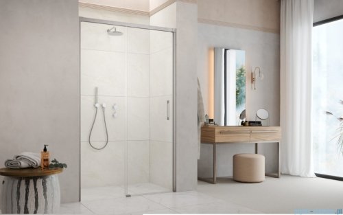 Radaway Idea DWJ Brushed Nickel drzwi wnękowe 120cm prawe szczotkowany nikiel 387016-91-01R