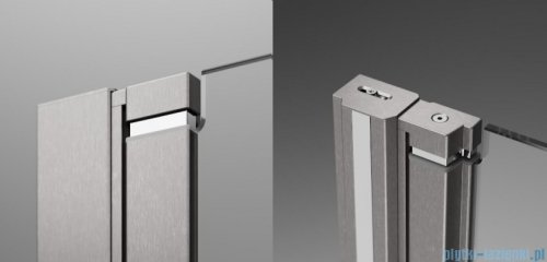 Radaway Nes Brushed Nickel DWSB drzwi wnękowe 110cm W2 lewe szczotkowany nikiel szkło przejrzyste 10044750-91-01L/10045350-01-01