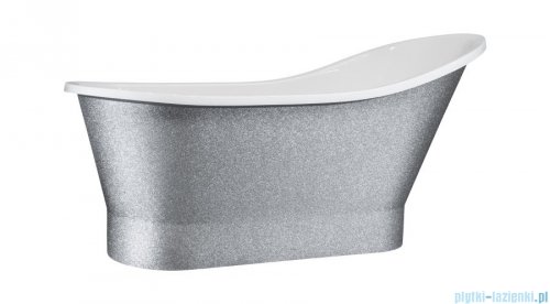 Besco Gloria Glam złota 150x68cm wanna wolnostojąca Retro+syfon klik-klak