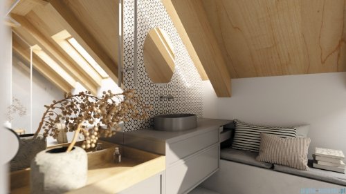 Deante SILIA Umywalka granitowa nablatowa 55x35 cm antracyt metalik CQS_TU6S