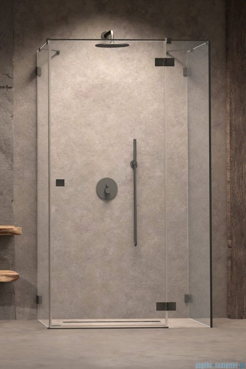 Radaway Essenza Pro Brushed GunMetal Kdj+S kabina 75x90x75cm prawa szczotkowany grafit 10097390-92-01R/10098075-01-01/10098075-01-01