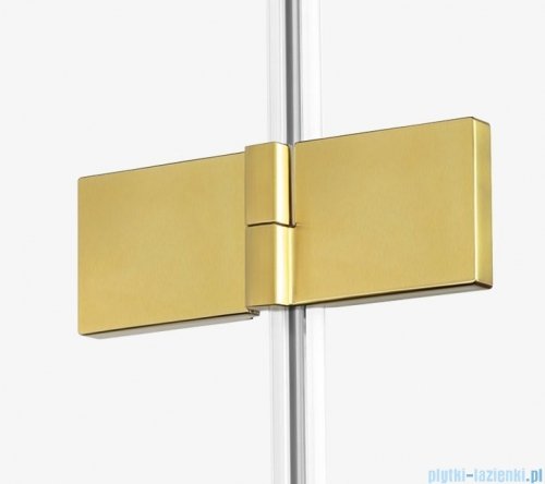 New Trendy Avexa Gold drzwi wnękowe 100x200 cm przejrzyste lewe EXK-1718