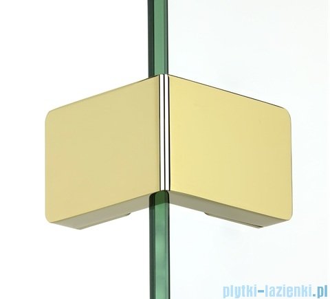 New Trendy Eventa Gold Shine kabina walk-in 90x90x200 cm z dodatkową ścianką przejrzyste EXK-4887/EXK-4865